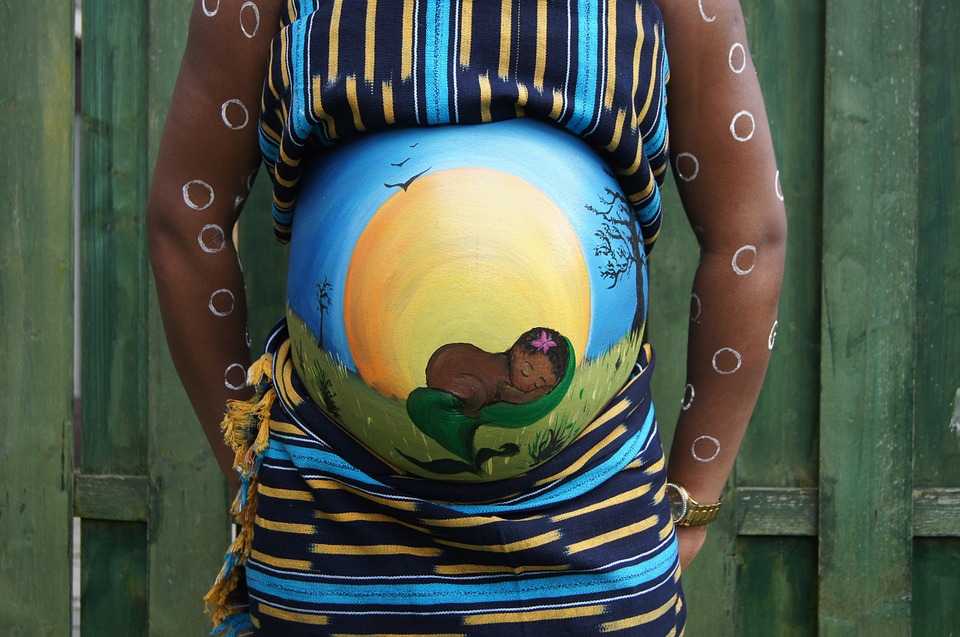 belly-painting